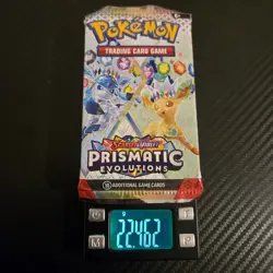Pokemon Scarlet & Violet Prismatic Evolutions English Booster Pack HEAVY 22.4g - Image 1