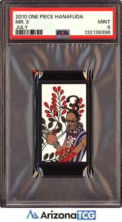 One Piece 2010 Mr. 3 July One Piece Hanafuda PSA 9 - Image 1