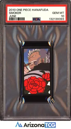 One Piece 2010 Smoker June One Piece Hanafuda GEM MINT PSA 10 - Image 1