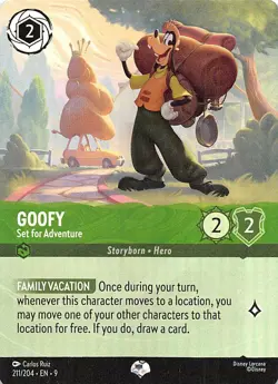 Goofy Set for Adventure (Epic) Foil 211/204 Fabled Disney Lorcana - Image 1