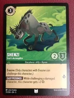 DISNEY LORCANA SHIMMERING SKIES NON FOIL Shenzi 70 - Image 1