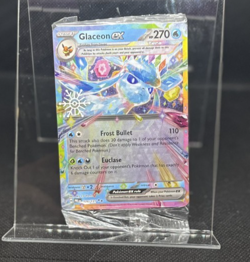 Glaceon ex - (Holiday Stamp) 026/131 Sv: Prismatic Evolutions Holo w/ Code Card! - Image 1