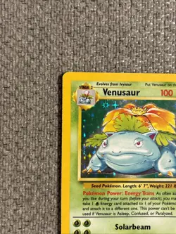 Pokemon TCG Venusaur Base Set Holo Unlimited Rare Card 15/102 LP Condition - Image 4