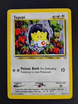Togepi 51/111 Neo Genesis Non-Holo 2000 WOTC Vintage Pokemon Card NM - Image 1