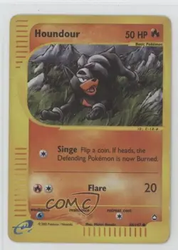 Houndour Reverse Foil Pokemon e-Card Series Aquapolis #86 2003 - Image 1