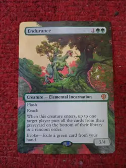 Endurance MTG Lorwyn Eclipsed Commander Hand Painted Borderless Full Altered Art - Image 2