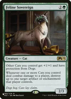 Feline Sovereign - Secret Lair Commander: Raining Cats and Dogs #180 MTG Magic T - Image 1
