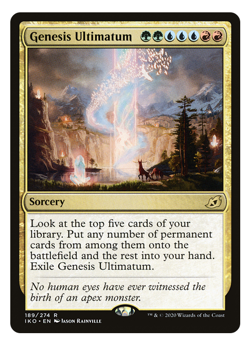 MTG - 1 x Genesis Ultimatum - Rare Sorcery - Ikoria (IKO) - M/NM - Image 1