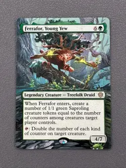 Ferrafor, Young Yew MTG Lorwyn Eclipsed Commander Hand Painted Full Altered Art - Image 1