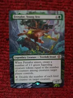 Ferrafor, Young Yew MTG Lorwyn Eclipsed Commander Hand Painted Full Altered Art - Image 2