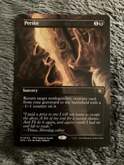 Magic The Gathering MTG - Persist (Borderless) - Special Guests - Image 1