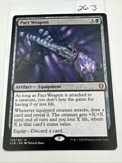MTG Pact Weapon NM-Mint Commander Legends: Battle for Baldur's Gate - Image 2