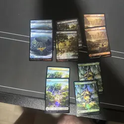 10 Chocobo Track Foil Lands Magic The Gathering Trading Card - Image 1