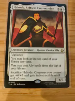 MTG Hakoda, Selfless Commander Avatar: the Last Airbender M/NM Free UK P&P - Image 1