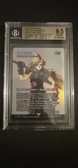 Cloud Strife Najeela Blade-Blossom Foil Final Fantasy BGS 9.5 Graded - Image 1