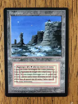 Mtg - Plateau - Foreign Black Boarder - Italian - Reserved -Watch Item Video O_O - Image 1