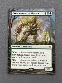 Greenwarden of Murasa MTG Lorwyn Eclipsed Hand Painted Extended Full Altered Art - Image 1