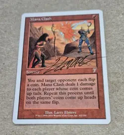 UNPLAYED SIGNED MANA CLASH Mtg 7th Edition LARRY ELMORE EDH CUBE D&D - Image 1