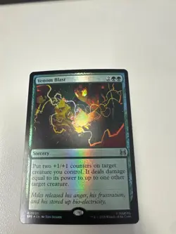 Spider-Man MTG Magic The Gathering Marvel Eternal-Legal Venom Blast Foil - Image 1