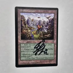 Unplayed Signed Griffin Canyon MtG Visions Magic Stuart Griffin Edh CUBE VTG - Image 1