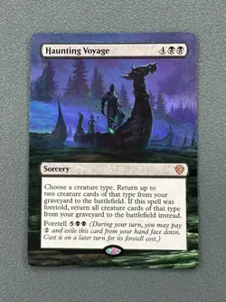 Haunting Voyage MTG Lorwyn Eclipsed Commander Hand Painted Extended Altered Art - Image 1