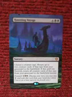 Haunting Voyage MTG Lorwyn Eclipsed Commander Hand Painted Extended Altered Art - Image 2