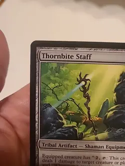 Thornbite Staff x1 MTG Morningtide Magic Light Play LP English - Image 2