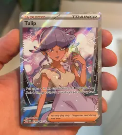 Tulip Trainer 244/182 Full Art Ultra Rare Pokemon 2023 Paradox Rift NM/M - Image 1