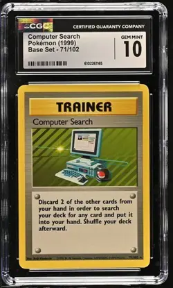 Pokemon Computer Search 1999 Base Set 71/102 CGC 10 - Image 1