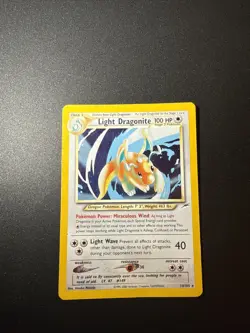 Pokemon TCG Light Dragonite Neo Destiny Holo Card 14/105 - Image 1