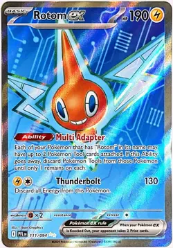 Rotom ex 111/094 FULL ART ULTRA RARE Pokemon Card TCG Phantasmal Flames NM+ - Image 1