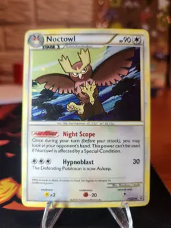 Noctowl Promo Cosmos Holo HeartGold & SoulSilver Pokemon TCG HGSS06 LP - Image 1