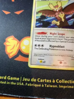 Noctowl Promo Cosmos Holo HeartGold & SoulSilver Pokemon TCG HGSS06 LP - Image 3