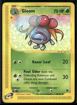 Pokemon Expedition #078/165 Gloom Uncommon, Near Mint or Better - Image 1
