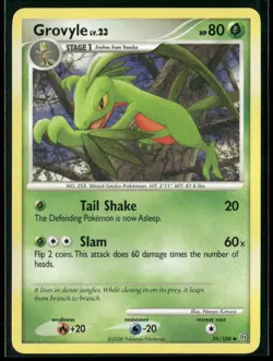 Pokemon Stormfront #39/100 Grovyle Uncommon, Near Mint or Better - Image 1