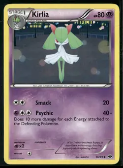 Pokemon Next Destinies #56/99 Kirlia Uncommon, Near Mint or Better - Image 1