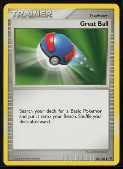 Pokemon Great Ball #85/100 Stormfront Near Mint or Better - Image 1