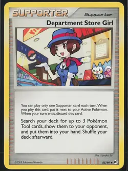 Department Store Girl Uncommon #85/99 Arceus NM Pokemon - Image 1