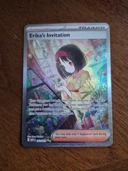Pokemon TCG Scarlet & Violet Trainer Supporter Erika's Invitation 203/165 - Image 1