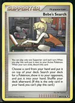 Pokemon * Bebe's Search #89/111 Uncommon * Rising Rivals * Near Mint or Better - Image 1