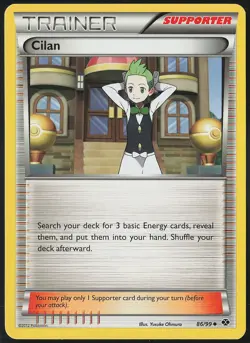 Cilan Uncommon #86/99 Next Destinies NM Pokemon - Image 1