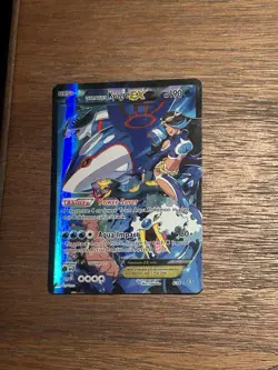 Pokemon TCG Team Aqua's Kyogre EX #6/34 Double Crisis Ultra Rare Heavy Played - Image 1