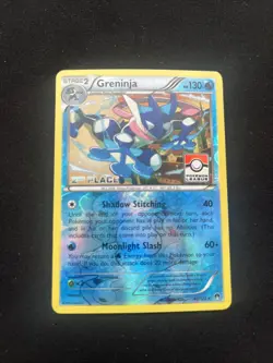 Pokemon Greninja 40/122 Reverse Holo Pokemon League Stamp 2nd Place Winner Lp Ex - Image 1