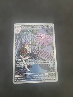 Pokemon Team Rocket's Weezing 199/182 Destined Rivals Illustration Rare Holo NM - Image 1