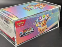 Pokemon TCG S&V Prismatic Evolutions Booster Bundle Display Case w/Acrylic Case - Image 4
