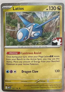 Latios 101/132 Cosmos Holo Pokemon Prize Pack Series 8 Promo NM/M Meg - Image 1