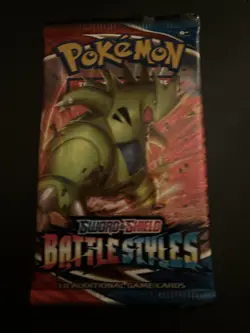 22.42g HEAVY Battle Styles Pokemon TCG Sword & Shield Sealed Booster Pack 820650808197 - Image 2