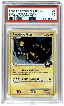 2009 Pokemon Platinum Supreme Victors Electivire FB #4 PSA 5 ES6 - Image 1
