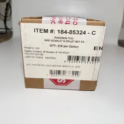 Pokemon TCG SV01 Scarlet & Violet Booster Box Case SEALED - Image 1
