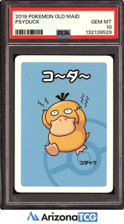 Pokemon 2019 Psyduck Old Maid Japanese GEM MINT PSA 10 - Image 1